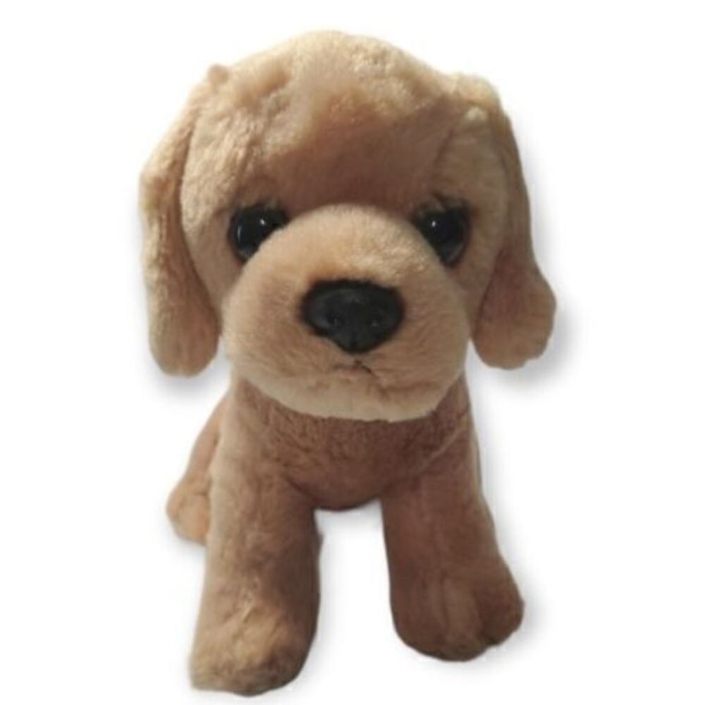 Aurora World‎ Purely Luxe Yellow/Golden Lab Plush Stuffed Puppy Dog Sitting 7”